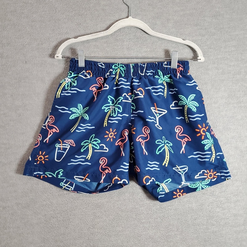 Chubbies Men Swimwear Medium‎ Blue Trunks Flamingo Outdoor Beach